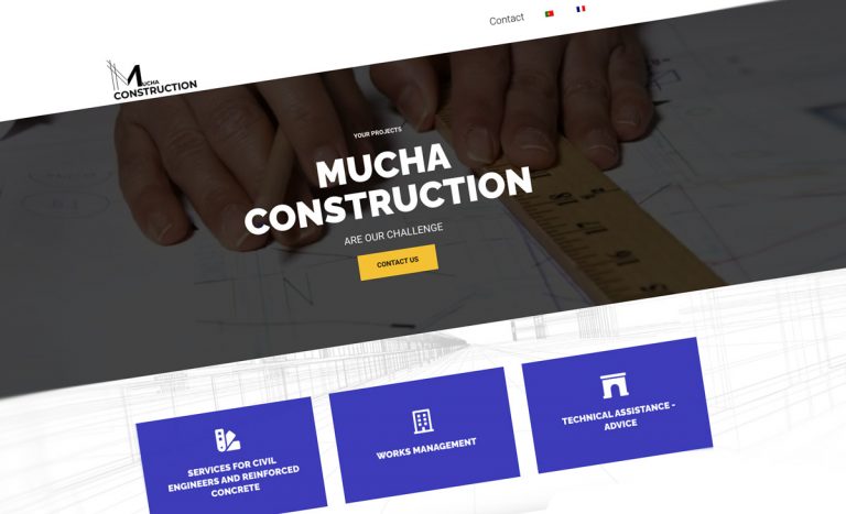 MUCHA CONSTRUCTION, website corporativo BEHS