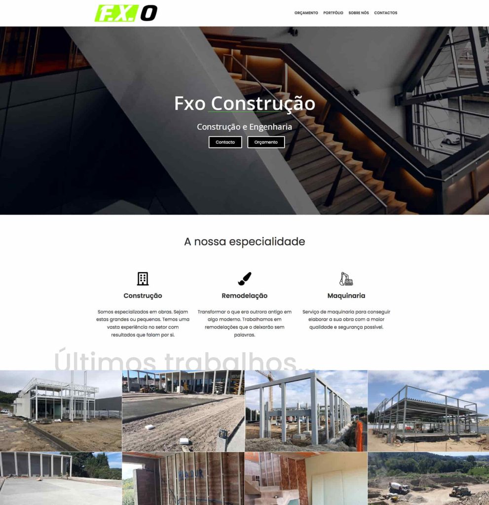 FXO Construção - Empresa de construção em Guimarães