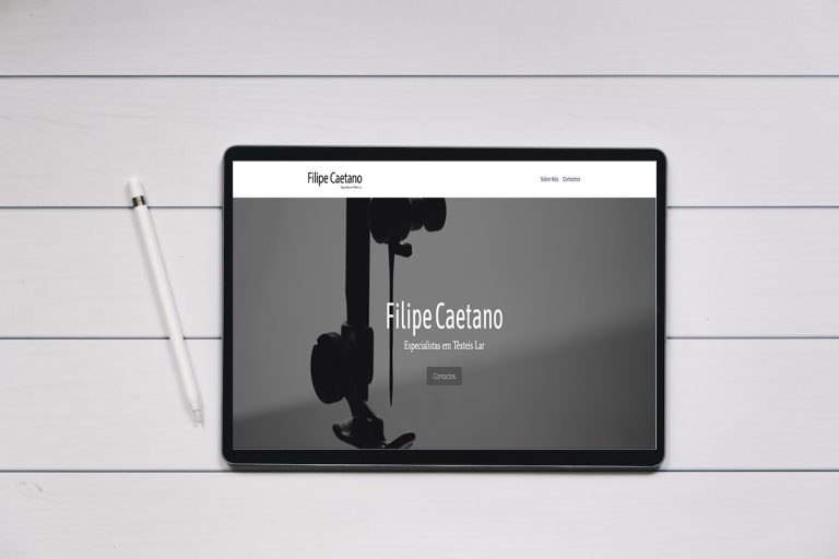 Filipe Caetano – Website Institucional