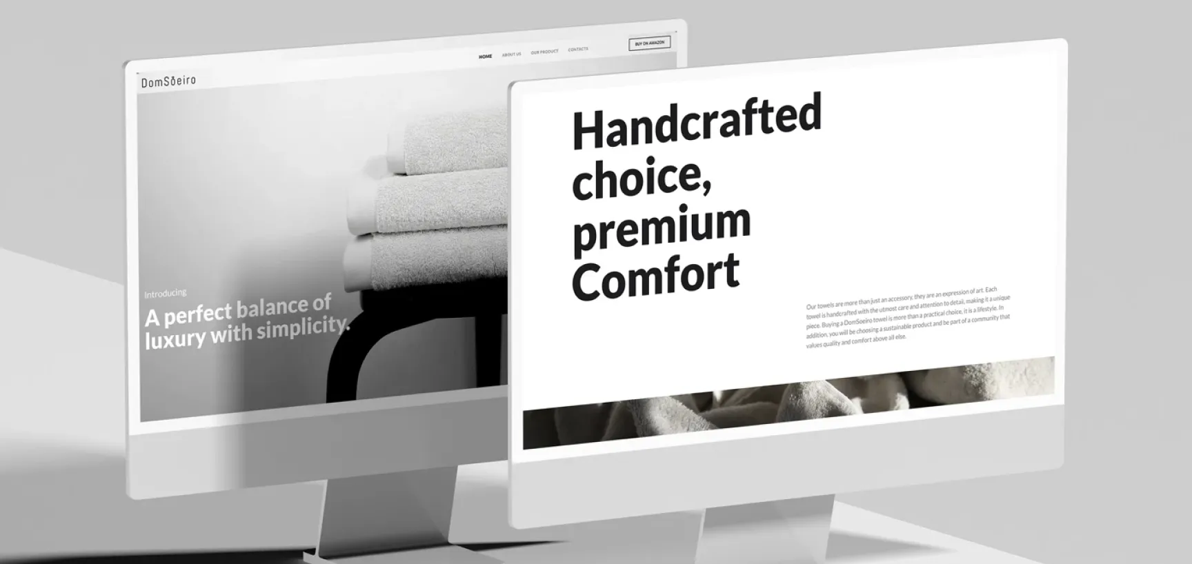 Web Design em Guimarães com o websites minimalistas - Exemplo, Dom Soeiro